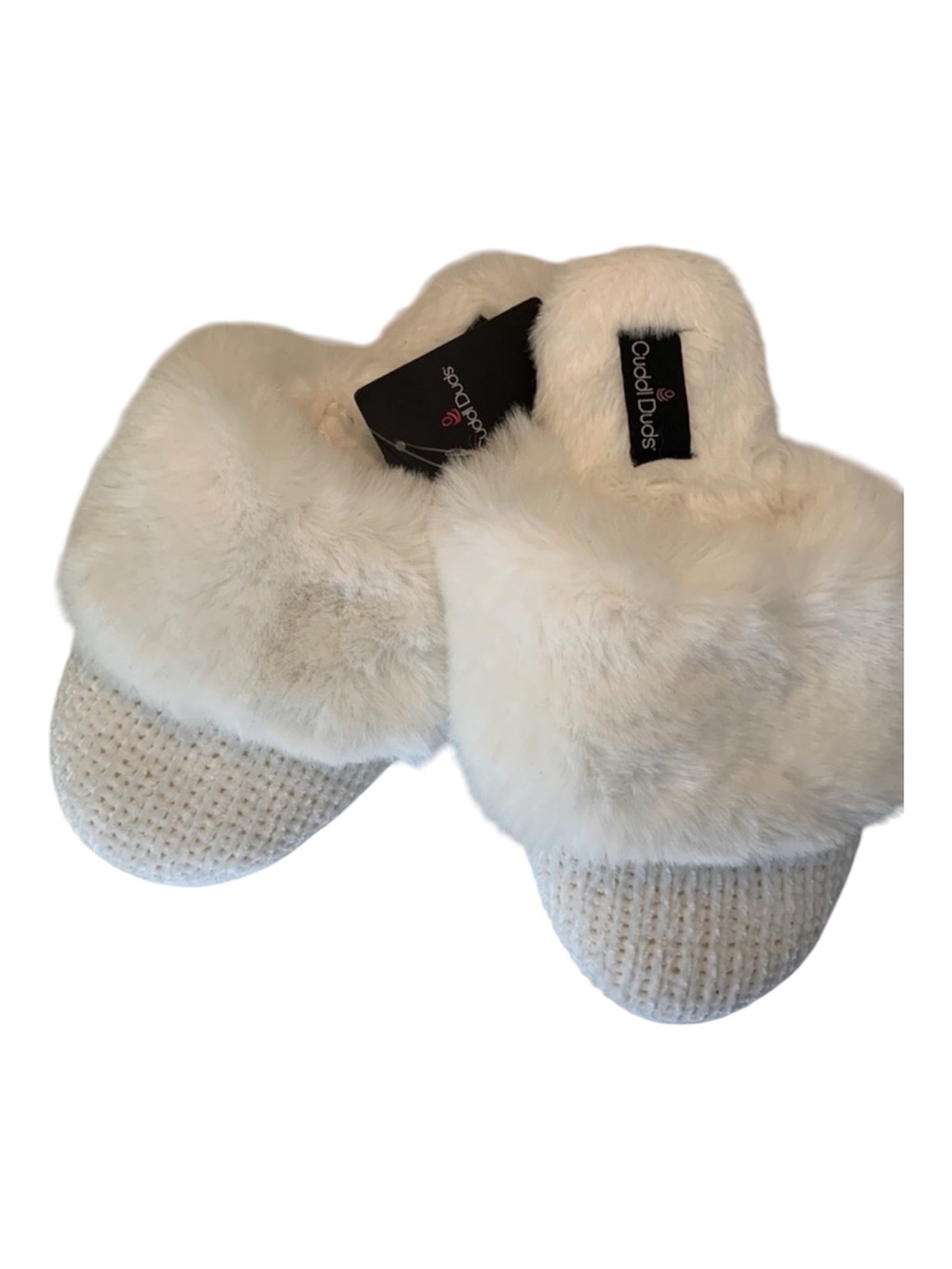 Cuddl Duds Women’s Chenille Garter Stitch Clog Slippers